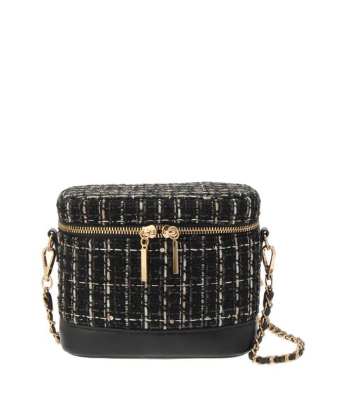 RESEXXY（リゼクシー）の「ツイードバニティバッグ（ショルダーバッグ・レディース・ホワイト/ブラック・FREE）」の4枚目の写真