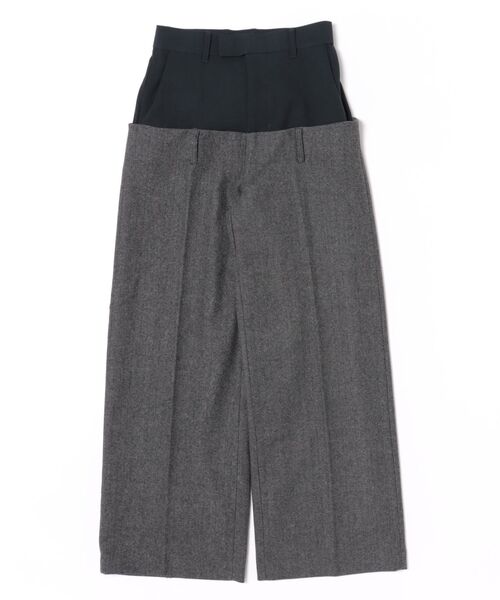 M TO R(ムウトアール)の「LOW-SLUNG LIKE PANTS(スラックス・レディース・ブラウン/チャコールグレー・36/38/40)」の2枚目の写真