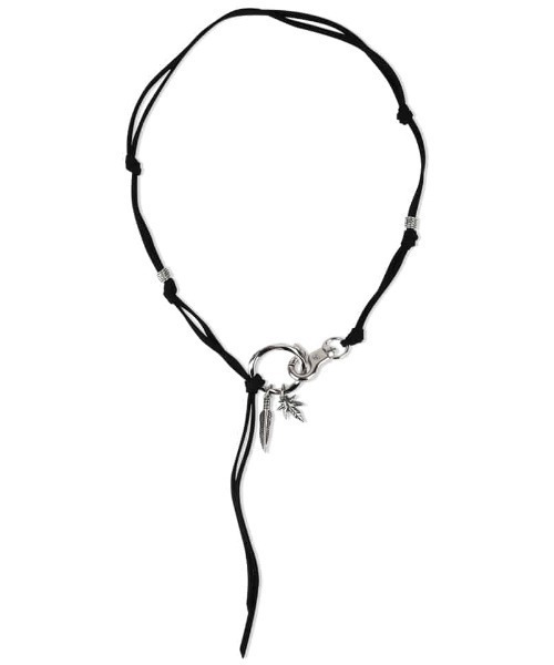 MAHAGRID（マハグリッド）の「『mahagrid/マハグリッド』BOHO FEATHER NECKLACE/ボホフェザーネックレス（ネックレス・レディース・ブラック・FREE）」の2枚目の写真