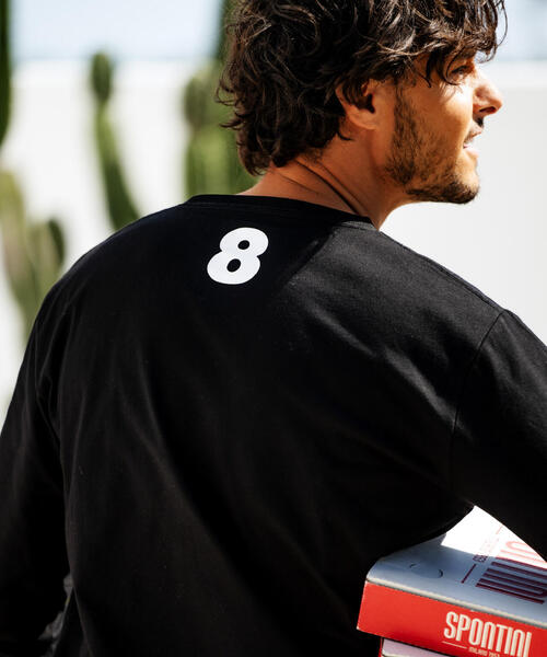 muta marine（ムータ・マリン）の「muta MARINE/ムータ マリン/別注Wave muta MARINE LS Tee（Tシャツ/カットソー・メンズ・ブラック/ホワイト・XL/M/L）」の16枚目の写真