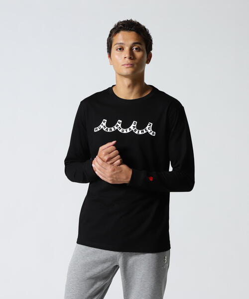 muta marine（ムータ・マリン）の「muta MARINE/ムータ マリン/別注Wave muta MARINE LS Tee（Tシャツ/カットソー・メンズ・ブラック/ホワイト・XL/M/L）」の18枚目の写真