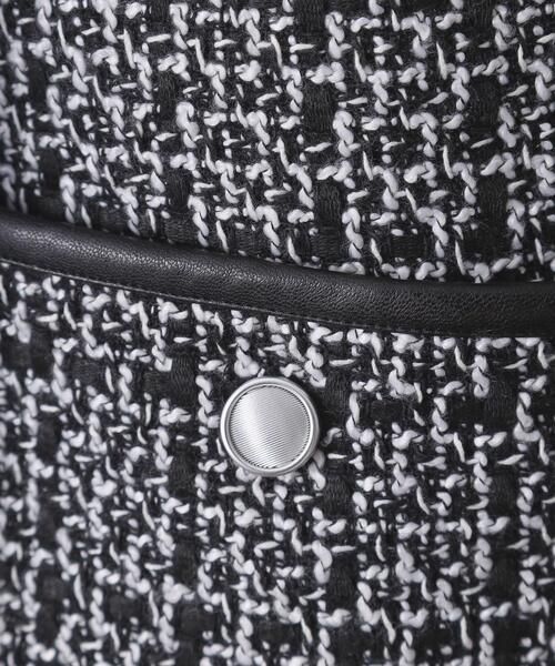 OPAQUE.CLIP（オペークドットクリップ）の「ツイードVネックベスト【洗濯機OK】（ベスト・レディース・ブラック系3/ブラック・42/40/38/36）」の10枚目の写真