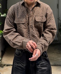 Gaphos （ガフォス）の「ドローコードシアサッカーL/Sシャツ（Tシャツ/カットソー）」