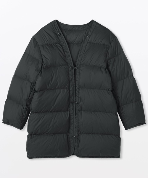 MUJI Labo ステンカラーコート 黒 MUJI Labo〕婦人 ダウンライナー付き撥水ステンカラーコート（ステン
