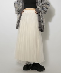 PAGEBOY | リバーシブルチュールサテンスカート(スカート)