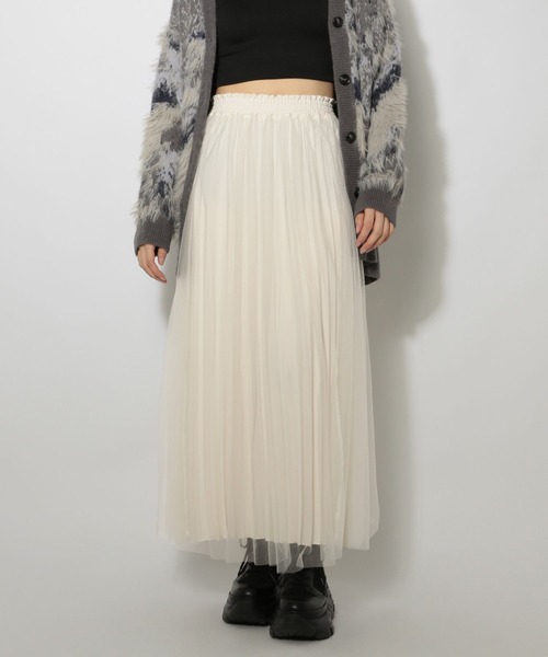 PAGEBOY（ページボーイ）の「リバーシブルチュールサテンスカート（スカート・レディース・オフホワイト/ブラック・FREE）」の17枚目の写真
