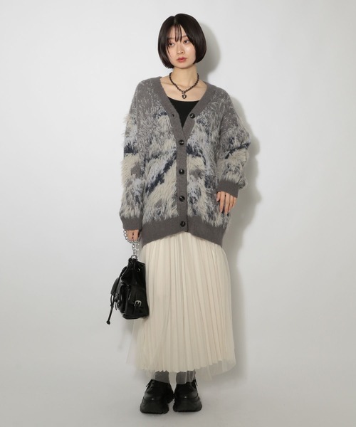 PAGEBOY（ページボーイ）の「リバーシブルチュールサテンスカート（スカート・レディース・オフホワイト/ブラック・FREE）」の11枚目の写真