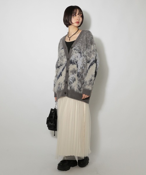 PAGEBOY（ページボーイ）の「リバーシブルチュールサテンスカート（スカート・レディース・オフホワイト/ブラック・FREE）」の12枚目の写真