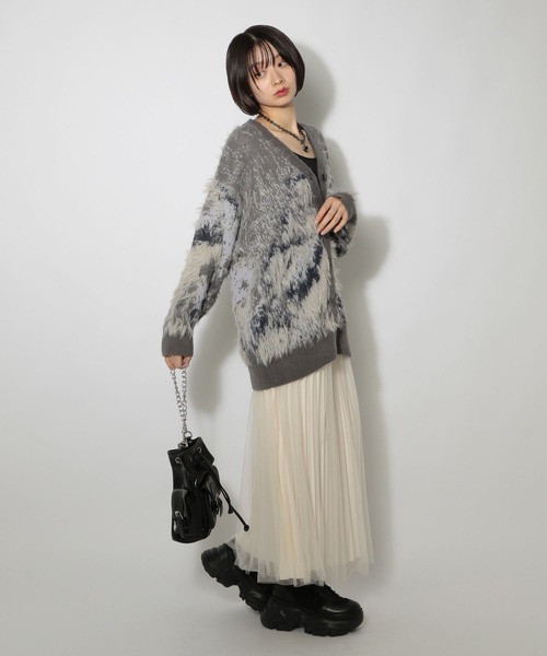 PAGEBOY（ページボーイ）の「リバーシブルチュールサテンスカート（スカート・レディース・オフホワイト/ブラック・FREE）」の14枚目の写真