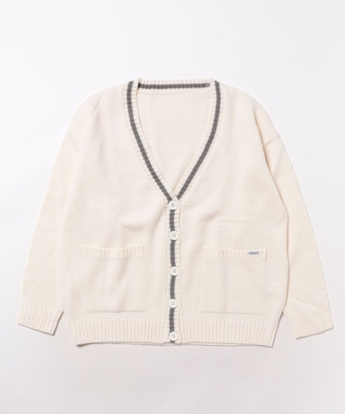 repipi armario（レピピ アルマリオ）の「ルーズカラーカーディガン（カーディガン/ボレロ・キッズ・オフホワイト/ネイビー/グリーン/ピンク・140/150/160/170）」の18枚目の写真