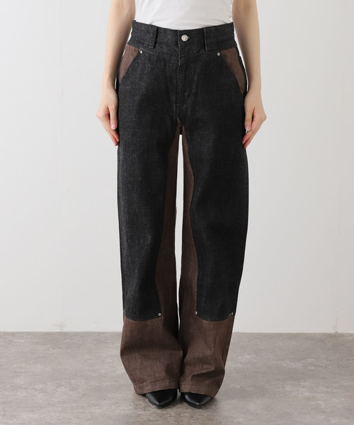 LIVINGTONE(リヴィントーン)の「【LIVINGTONE/リヴィントーン】 TRULY Bi Colored(デニムパンツ・レディース・ブラック・36/38)」の6枚目の写真