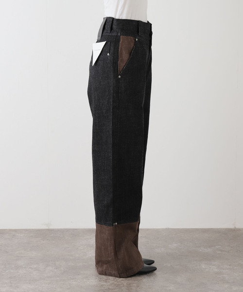 LIVINGTONE(リヴィントーン)の「【LIVINGTONE/リヴィントーン】 TRULY Bi Colored(デニムパンツ・レディース・ブラック・36/38)」の9枚目の写真