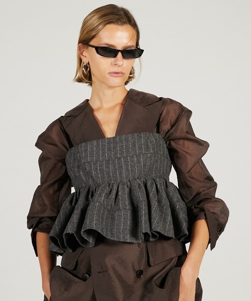 セール】ツイードペプラムビスチェ / Tweed Peplum Bustier（その他