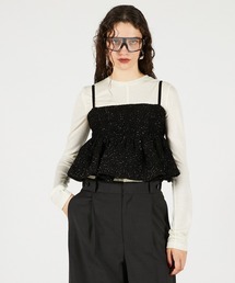 PRANK PROJECT | ツイードペプラムビスチェ / Tweed Peplum Bustier(その他トップス)