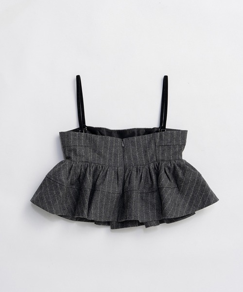PRANK PROJECT(プランクプロジェクト)の「ツイードペプラムビスチェ / Tweed Peplum Bustier(その他トップス・レディース・グレー/ブラック・FREE)」の13枚目の写真
