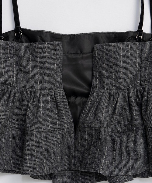 PRANK PROJECT(プランクプロジェクト)の「ツイードペプラムビスチェ / Tweed Peplum Bustier(その他トップス・レディース・グレー/ブラック・FREE)」の12枚目の写真