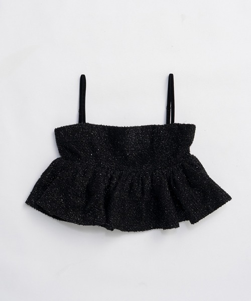 PRANK PROJECT(プランクプロジェクト)の「ツイードペプラムビスチェ / Tweed Peplum Bustier(その他トップス・レディース・グレー/ブラック・FREE)」の11枚目の写真