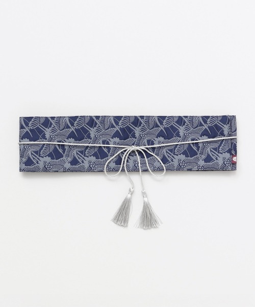 カヤ（カヤ）の「【カヤ】情景ふくれ織り帯ベルト（ベルト・レディース・レッド/ネイビー/ホワイト系その他・FREE）」の2枚目の写真