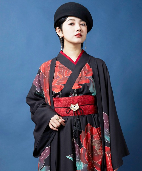 カヤ（カヤ）の「【カヤ】情景ふくれ織り帯ベルト（ベルト・レディース・レッド/ネイビー/ホワイト系その他・FREE）」の13枚目の写真