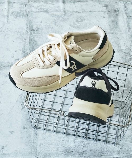 2025秋冬新作スエード切替ローカットスニーカー/OT5702（スニーカー