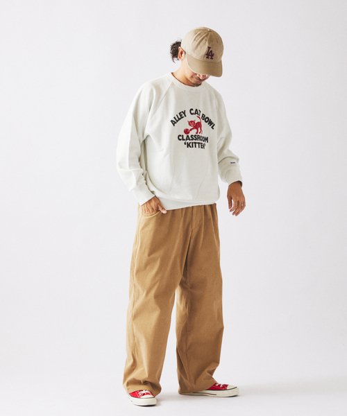 Russell Athletic(ラッセルアスレティック)の「RUSSELL ATHLETIC / ラッセル アスレティック 別注 プリントスウェット(スウェット・メンズ・サックスブルー/ピンク/イエロー/ホワイト系その他/ブラック系その他・MEDIUM/LARGE)」の21枚目の写真