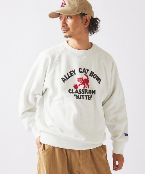 Russell Athletic(ラッセルアスレティック)の「RUSSELL ATHLETIC / ラッセル アスレティック 別注 プリントスウェット(スウェット・メンズ・サックスブルー/ピンク/イエロー/ホワイト系その他/ブラック系その他・MEDIUM/LARGE)」の19枚目の写真