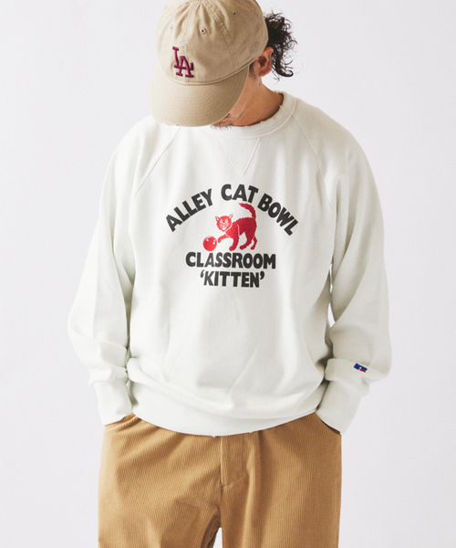 Russell Athletic(ラッセルアスレティック)の「RUSSELL ATHLETIC / ラッセル アスレティック 別注 プリントスウェット(スウェット・メンズ・サックスブルー/ピンク/イエロー/ホワイト系その他/ブラック系その他・MEDIUM/LARGE)」の18枚目の写真