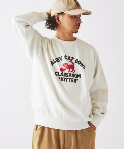 Russell Athletic(ラッセルアスレティック)の「RUSSELL ATHLETIC / ラッセル アスレティック 別注 プリントスウェット(スウェット・メンズ・サックスブルー/ピンク/イエロー/ホワイト系その他/ブラック系その他・MEDIUM/LARGE)」の14枚目の写真