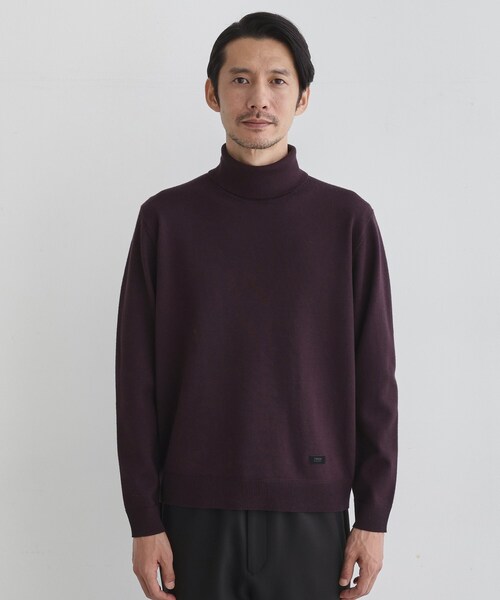 TAKEO KIKUCHI（タケオキクチ）の「【Sサイズ～】アンチピリング タートルネック ニット（ニット/セーター・メンズ・ブラウン系その他/ダークブラウン/ブラック/ライトグレー・04/01/02/03）」の8枚目の写真