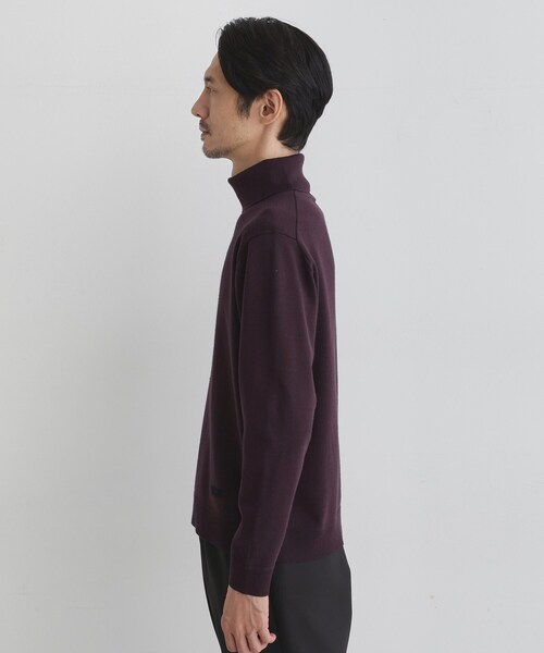 TAKEO KIKUCHI（タケオキクチ）の「【Sサイズ～】アンチピリング タートルネック ニット（ニット/セーター・メンズ・ブラウン系その他/ダークブラウン/ブラック/ライトグレー・04/01/02/03）」の9枚目の写真