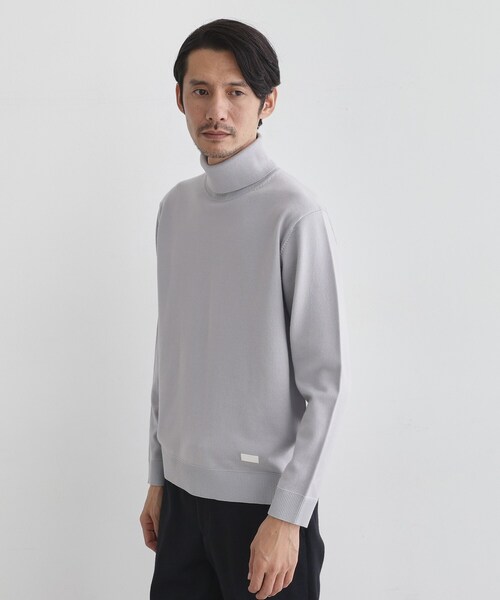 TAKEO KIKUCHI（タケオキクチ）の「【Sサイズ～】アンチピリング タートルネック ニット（ニット/セーター・メンズ・ブラウン系その他/ダークブラウン/ブラック/ライトグレー・04/01/02/03）」の16枚目の写真