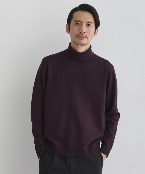 TAKEO KIKUCHI（タケオキクチ）の「【Sサイズ～】アンチピリング タートルネック ニット（ニット/セーター・メンズ・ブラウン系その他/ダークブラウン/ブラック/ライトグレー・04/01/02/03）」の21枚目の写真