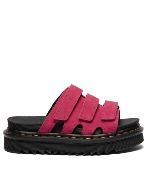 Dr. Martens(ドクターマーチン)の「Dr. MARTENS RAINE SLIDE SANDAL(ドクターマーチン RAINE スライド サンダル)(サンダル・レディース・ピンク系・25cm/24cm/23cm/22cm)」の2枚目の写真