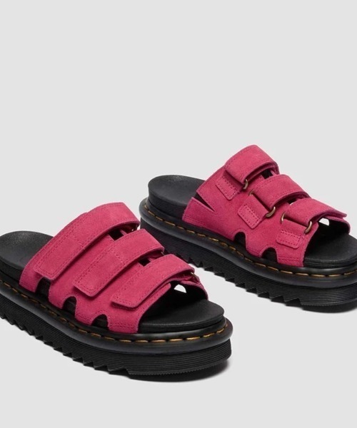 Dr. Martens(ドクターマーチン)の「Dr. MARTENS RAINE SLIDE SANDAL(ドクターマーチン RAINE スライド サンダル)(サンダル・レディース・ピンク系・25cm/24cm/23cm/22cm)」の4枚目の写真