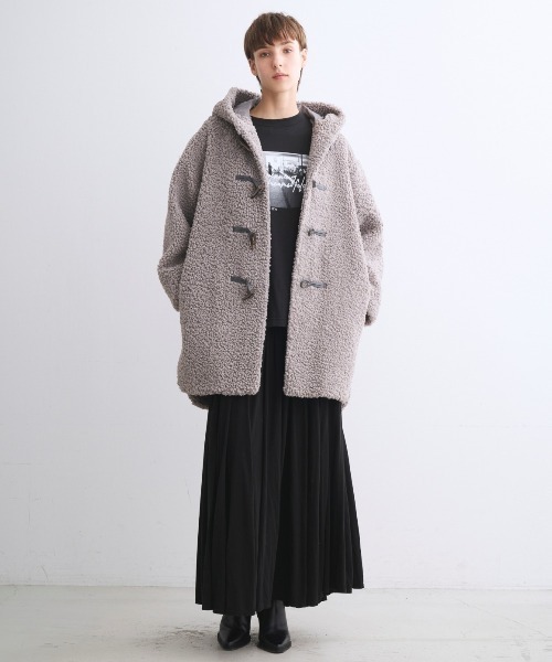 オーブリー】プードルボア ダッフルコート（ダッフルコート）｜three