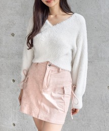 clear | クロスフェザーニットトップス［大人 カジュアル 着回し力抜群］≪AW新作≫(ニット/セーター)