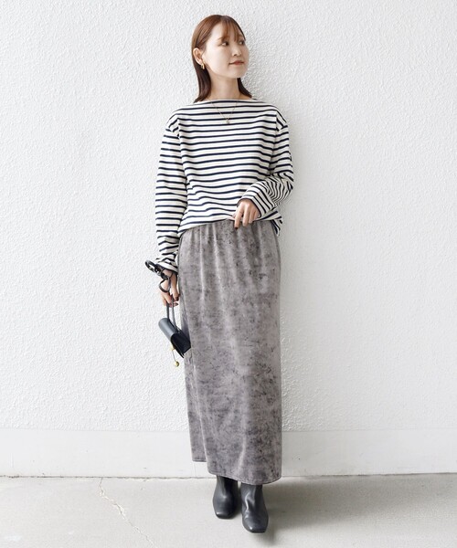 SAINT JAMES（セントジェームス）の「SAINT JAMES:〈洗濯機可能〉OUESSANT（Tシャツ/カットソー・レディース・ネイビー/ピンク/ベージュ系その他・MEDIUM/LARGE）」の4枚目の写真