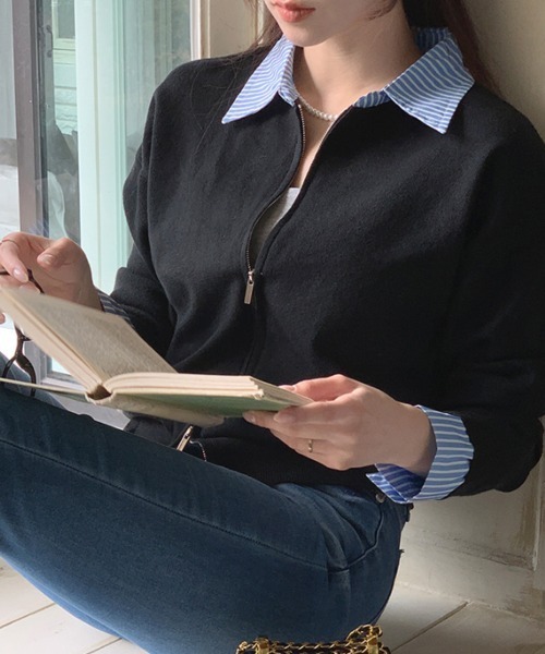 ATON★ストライプシャツ★ニット★カットソー ATON☆ストライプシャツ☆ニット☆カットソー ATON☆ストライプシャツ