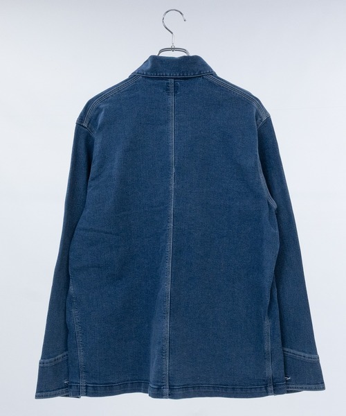HANES(ヘインズ)の「【3】〔Hanes/ヘインズ〕ストレッチデニム カバーオール(カバーオール・メンズ・ブルー/サックスブルー/スミクロ/ネイビー・MEDIUM/LARGE/X-LARGE)」の8枚目の写真