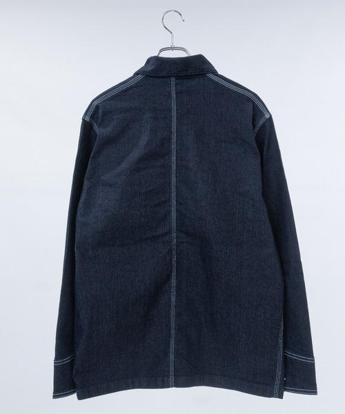 HANES(ヘインズ)の「【3】〔Hanes/ヘインズ〕ストレッチデニム カバーオール(カバーオール・メンズ・ブルー/サックスブルー/スミクロ/ネイビー・MEDIUM/LARGE/X-LARGE)」の6枚目の写真