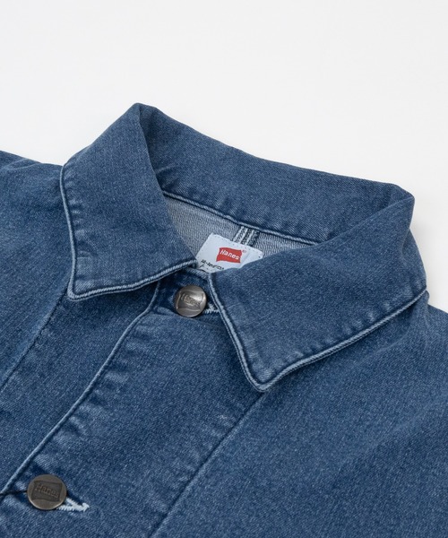 HANES(ヘインズ)の「【3】〔Hanes/ヘインズ〕ストレッチデニム カバーオール(カバーオール・メンズ・ブルー/サックスブルー/スミクロ/ネイビー・MEDIUM/LARGE/X-LARGE)」の21枚目の写真