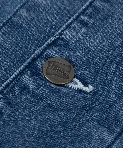 HANES(ヘインズ)の「【3】〔Hanes/ヘインズ〕ストレッチデニム カバーオール(カバーオール・メンズ・ブルー/サックスブルー/スミクロ/ネイビー・MEDIUM/LARGE/X-LARGE)」の22枚目の写真