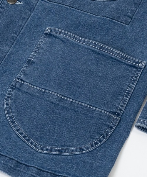 HANES(ヘインズ)の「【3】〔Hanes/ヘインズ〕ストレッチデニム カバーオール(カバーオール・メンズ・ブルー/サックスブルー/スミクロ/ネイビー・MEDIUM/LARGE/X-LARGE)」の19枚目の写真
