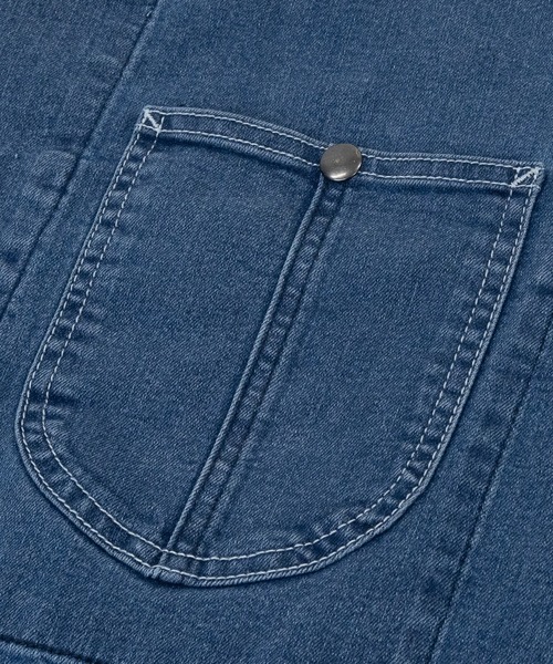 HANES(ヘインズ)の「【3】〔Hanes/ヘインズ〕ストレッチデニム カバーオール(カバーオール・メンズ・ブルー/サックスブルー/スミクロ/ネイビー・MEDIUM/LARGE/X-LARGE)」の20枚目の写真