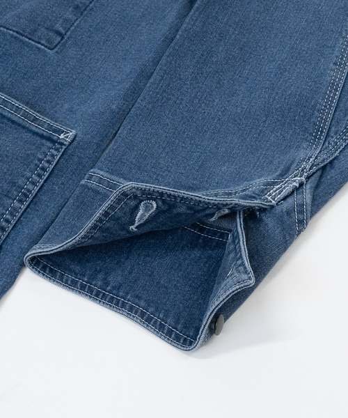 HANES(ヘインズ)の「【3】〔Hanes/ヘインズ〕ストレッチデニム カバーオール(カバーオール・メンズ・ブルー/サックスブルー/スミクロ/ネイビー・MEDIUM/LARGE/X-LARGE)」の21枚目の写真