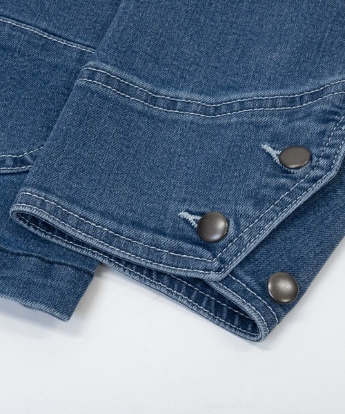HANES(ヘインズ)の「【3】〔Hanes/ヘインズ〕ストレッチデニム カバーオール(カバーオール・メンズ・ブルー/サックスブルー/スミクロ/ネイビー・MEDIUM/LARGE/X-LARGE)」の22枚目の写真