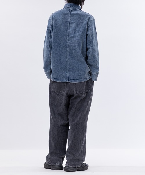 HANES(ヘインズ)の「【3】〔Hanes/ヘインズ〕ストレッチデニム カバーオール(カバーオール・メンズ・ブルー/サックスブルー/スミクロ/ネイビー・MEDIUM/LARGE/X-LARGE)」の14枚目の写真