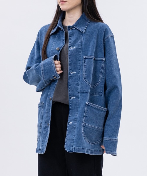 HANES(ヘインズ)の「【3】〔Hanes/ヘインズ〕ストレッチデニム カバーオール(カバーオール・メンズ・ブルー/サックスブルー/スミクロ/ネイビー・MEDIUM/LARGE/X-LARGE)」の16枚目の写真