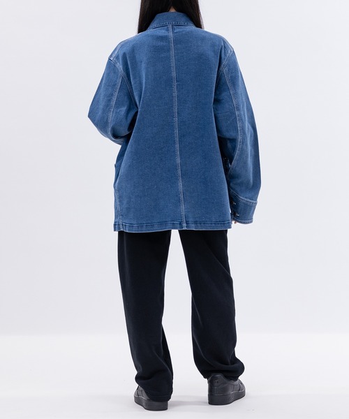 HANES(ヘインズ)の「【3】〔Hanes/ヘインズ〕ストレッチデニム カバーオール(カバーオール・メンズ・ブルー/サックスブルー/スミクロ/ネイビー・MEDIUM/LARGE/X-LARGE)」の20枚目の写真