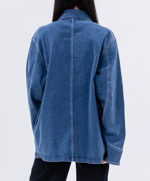 HANES(ヘインズ)の「【3】〔Hanes/ヘインズ〕ストレッチデニム カバーオール(カバーオール・メンズ・ブルー/サックスブルー/スミクロ/ネイビー・MEDIUM/LARGE/X-LARGE)」の17枚目の写真